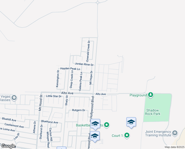 map of restaurants, bars, coffee shops, grocery stores, and more near 2936 Mount Hope Drive in Las Vegas
