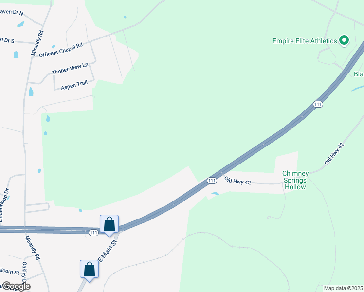 map of restaurants, bars, coffee shops, grocery stores, and more near 4646 Tennessee 111 in Cookeville