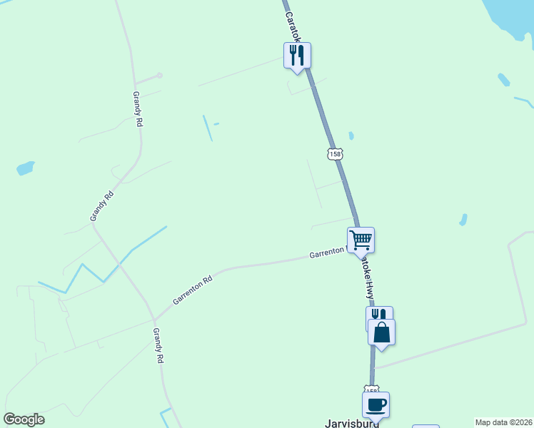 map of restaurants, bars, coffee shops, grocery stores, and more near 108 Young Rider Ln in Grandy