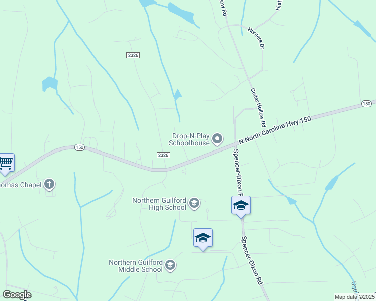 map of restaurants, bars, coffee shops, grocery stores, and more near 7902 Walkover Drive in Greensboro