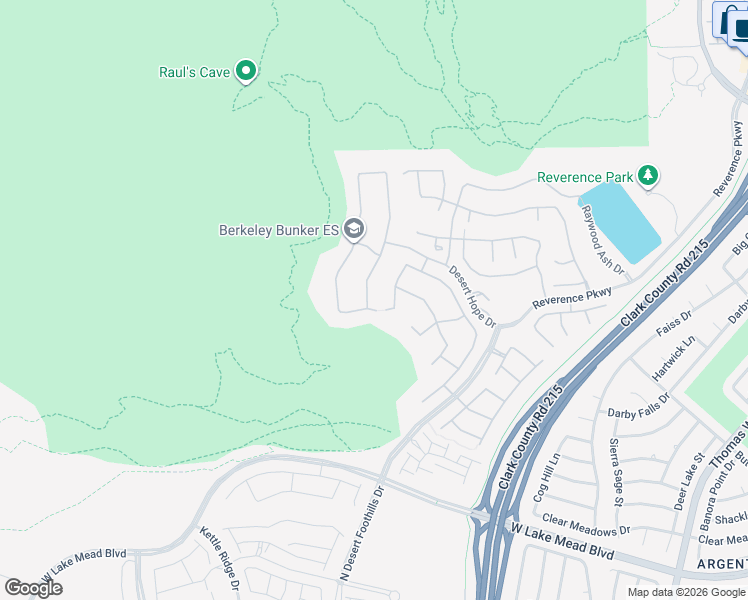 map of restaurants, bars, coffee shops, grocery stores, and more near 2890 Reverence Heights Lane in Las Vegas