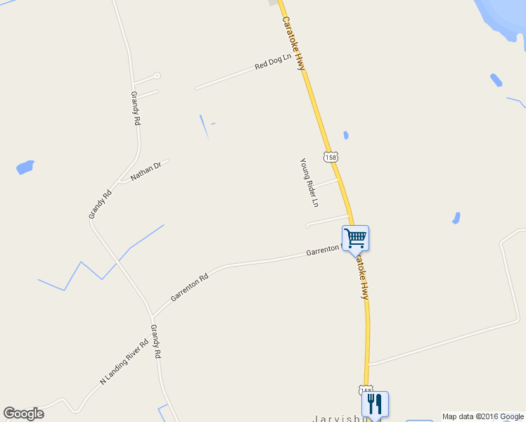 map of restaurants, bars, coffee shops, grocery stores, and more near 108 Young Rider Ln in Grandy