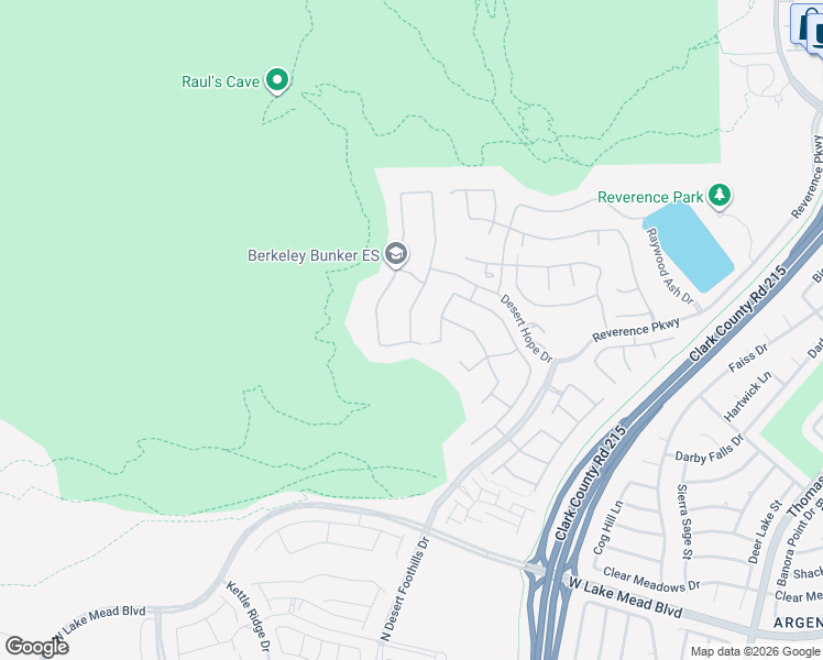 map of restaurants, bars, coffee shops, grocery stores, and more near 10800 Reverence Parkway in Las Vegas