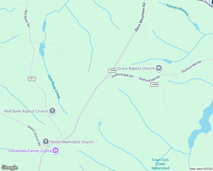 map of restaurants, bars, coffee shops, grocery stores, and more near 7025 Baux Mountain Road in Germanton