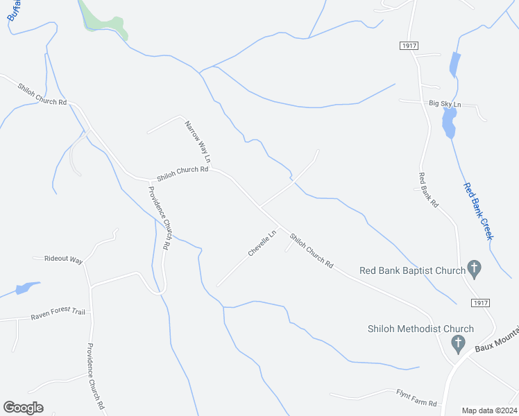 map of restaurants, bars, coffee shops, grocery stores, and more near Shiloh Church Road in Winston-Salem
