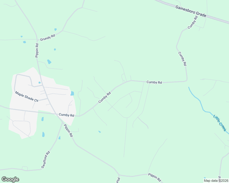 map of restaurants, bars, coffee shops, grocery stores, and more near 3833-4113 Cumby Road in Cookeville