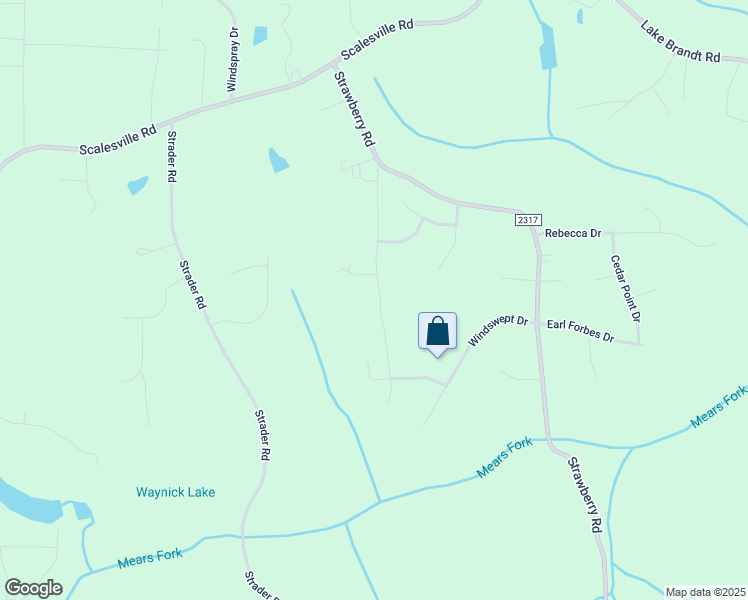 map of restaurants, bars, coffee shops, grocery stores, and more near 7527 Adler Road in Summerfield