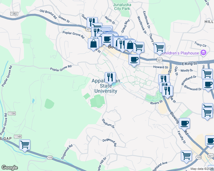 287 Rivers Street, Boone NC Walk Score