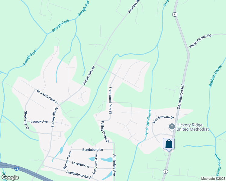 map of restaurants, bars, coffee shops, grocery stores, and more near 6041 Brentwood Park Place in Rural Hall