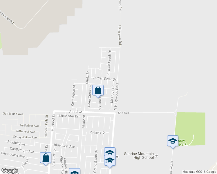 map of restaurants, bars, coffee shops, grocery stores, and more near 6626 Trout Peak Way in Las Vegas