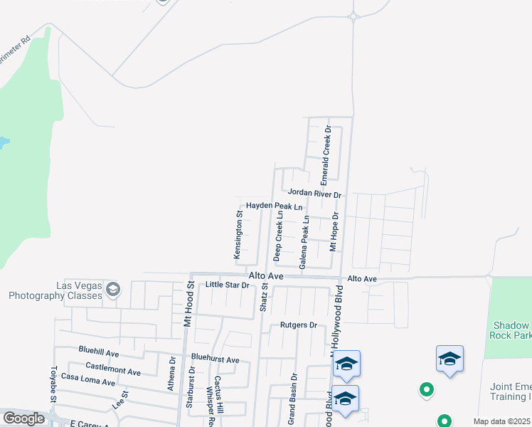 map of restaurants, bars, coffee shops, grocery stores, and more near 2956 Preston Wood Street in Las Vegas