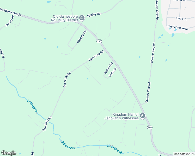 map of restaurants, bars, coffee shops, grocery stores, and more near 3035 Dyer Long Road in Cookeville