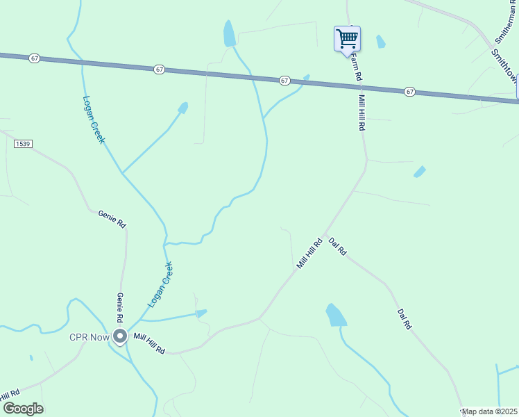 map of restaurants, bars, coffee shops, grocery stores, and more near 3333 Mill Hill Road in East Bend