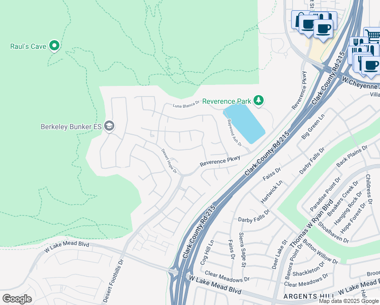 map of restaurants, bars, coffee shops, grocery stores, and more near 11065 Black Fire Opal Drive in Las Vegas