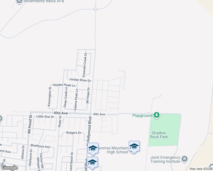 map of restaurants, bars, coffee shops, grocery stores, and more near 2975 Overlook Brook Street in Las Vegas