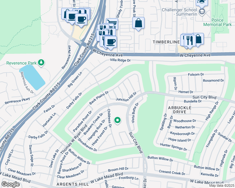 map of restaurants, bars, coffee shops, grocery stores, and more near 2908 Laverton Drive in Las Vegas