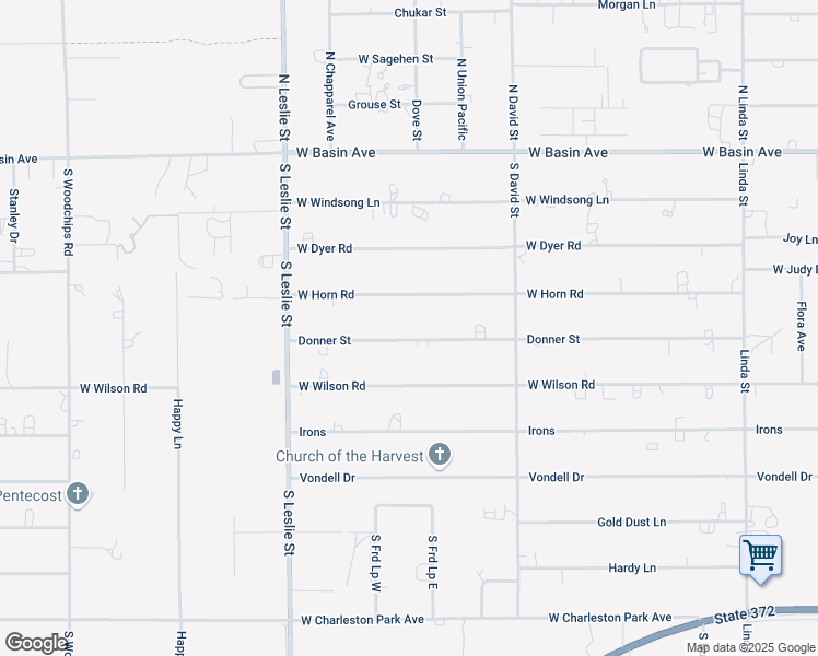 map of restaurants, bars, coffee shops, grocery stores, and more near 1740 West Donner Street in Pahrump