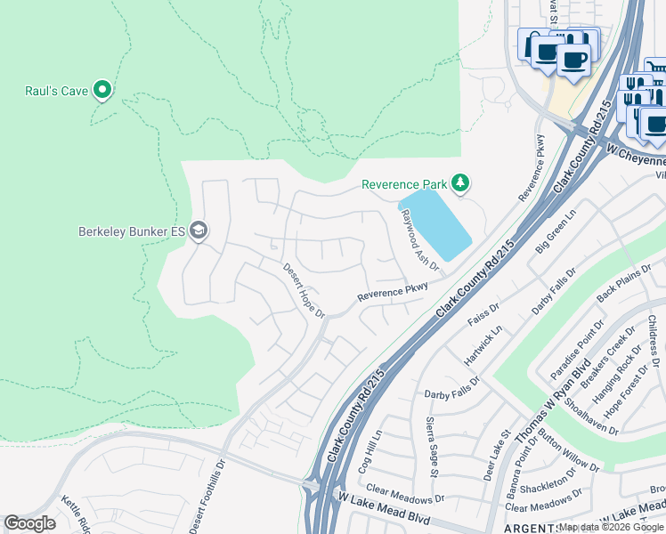 map of restaurants, bars, coffee shops, grocery stores, and more near 11065 Black Fire Opal Drive in Las Vegas