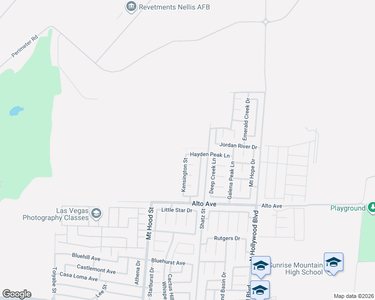 map of restaurants, bars, coffee shops, grocery stores, and more near 6424 Hayden Peak Lane in Las Vegas
