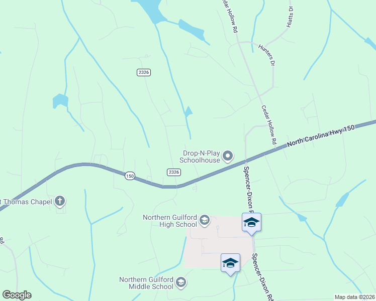 map of restaurants, bars, coffee shops, grocery stores, and more near 7812 Sutter Road in Greensboro