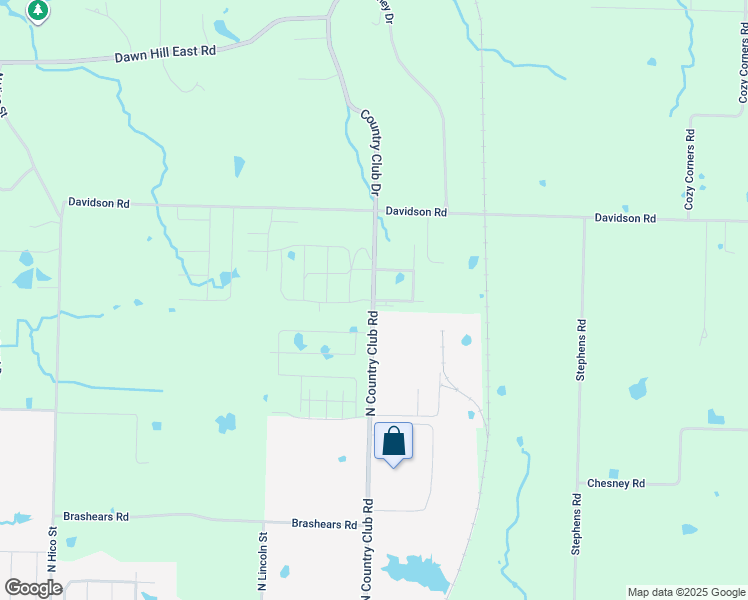 map of restaurants, bars, coffee shops, grocery stores, and more near 4855-4999 North Country Club Road in Siloam Springs