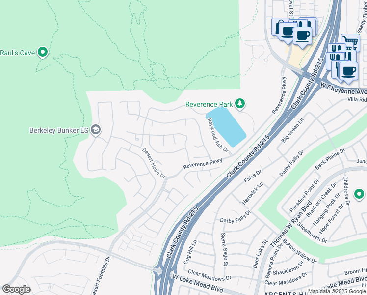 map of restaurants, bars, coffee shops, grocery stores, and more near 11032 Black Fire Opal Drive in Las Vegas