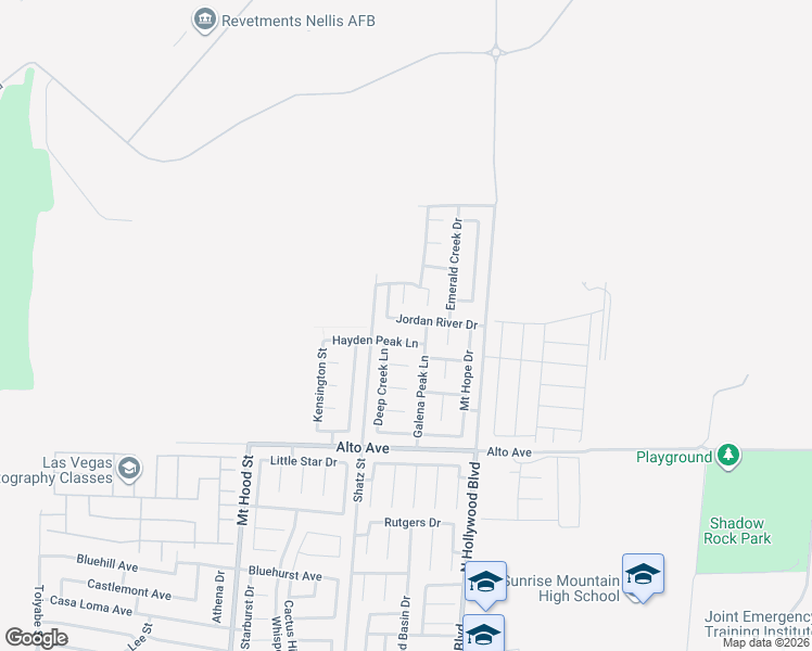 map of restaurants, bars, coffee shops, grocery stores, and more near 6551 Jordan River Drive in Las Vegas