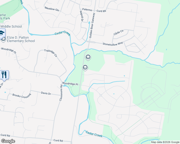 map of restaurants, bars, coffee shops, grocery stores, and more near 603 Sire Avenue in Mt. Juliet