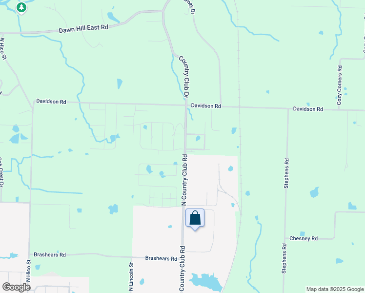 map of restaurants, bars, coffee shops, grocery stores, and more near 4855-4999 North Country Club Road in Siloam Springs