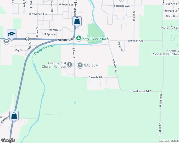 map of restaurants, bars, coffee shops, grocery stores, and more near 1868 Cloverhill Road in Harrison