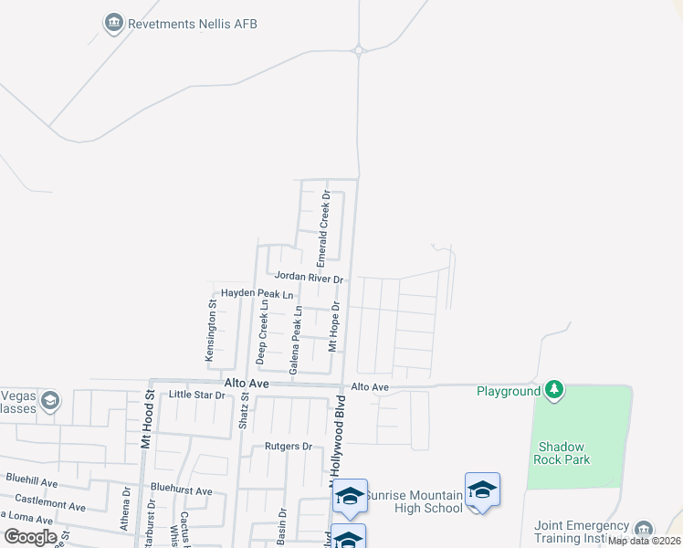 map of restaurants, bars, coffee shops, grocery stores, and more near 6680 Jordan River Drive in Las Vegas