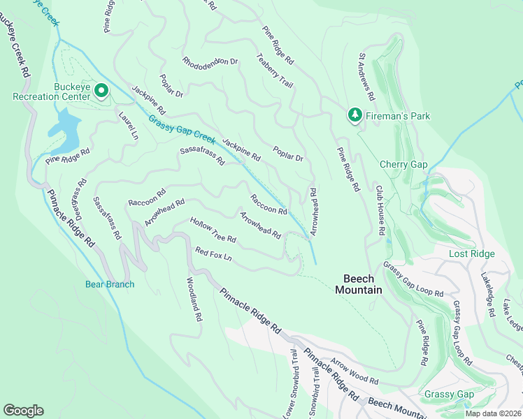map of restaurants, bars, coffee shops, grocery stores, and more near 139 Arrowhead Road in Beech Mountain