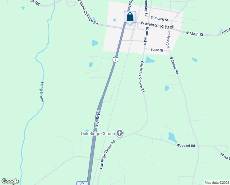 map of restaurants, bars, coffee shops, grocery stores, and more near 160 Chappell Lane in Kittrell