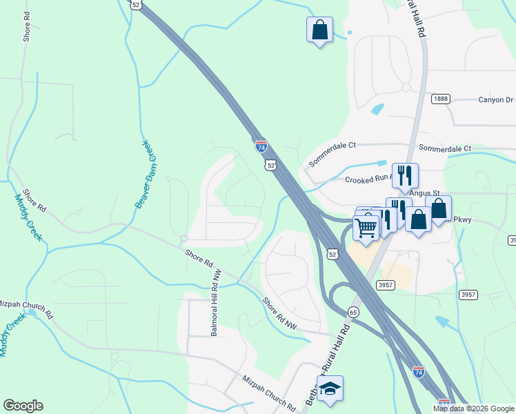 map of restaurants, bars, coffee shops, grocery stores, and more near in 