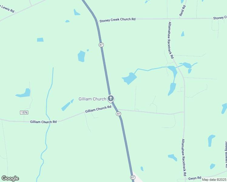 map of restaurants, bars, coffee shops, grocery stores, and more near 4057n North Carolina 87 in Elon