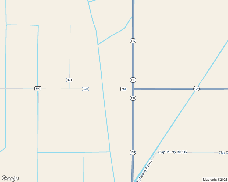 map of restaurants, bars, coffee shops, grocery stores, and more near 734 County Road 502 in Rector