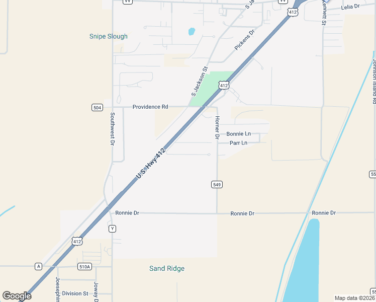 map of restaurants, bars, coffee shops, grocery stores, and more near 901 Horner Drive in Kennett