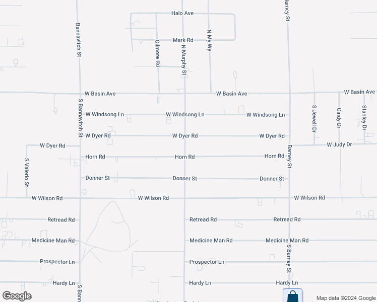 map of restaurants, bars, coffee shops, grocery stores, and more near 271 South Murphy Street in Pahrump