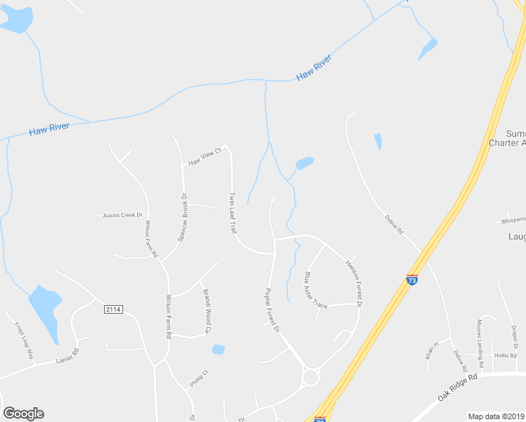 map of restaurants, bars, coffee shops, grocery stores, and more near 6347 Poplar Forest Drive in Summerfield