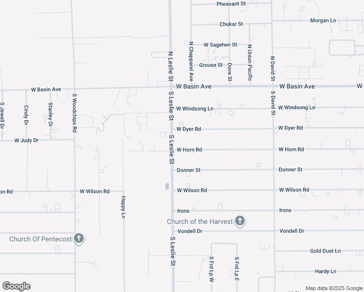 map of restaurants, bars, coffee shops, grocery stores, and more near 1950 West Horn Road in Pahrump