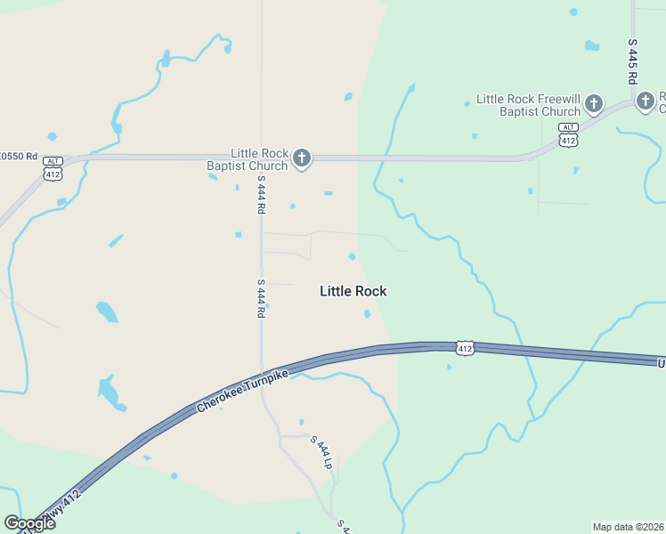 map of restaurants, bars, coffee shops, grocery stores, and more near 6261 South 444 Road in Locust Grove