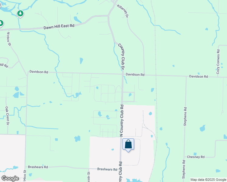 map of restaurants, bars, coffee shops, grocery stores, and more near 14505 North Country Club Road in Siloam Springs