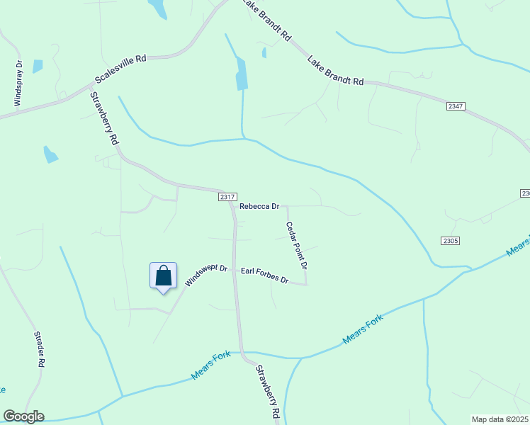 map of restaurants, bars, coffee shops, grocery stores, and more near 3395 Rebecca Drive in Summerfield
