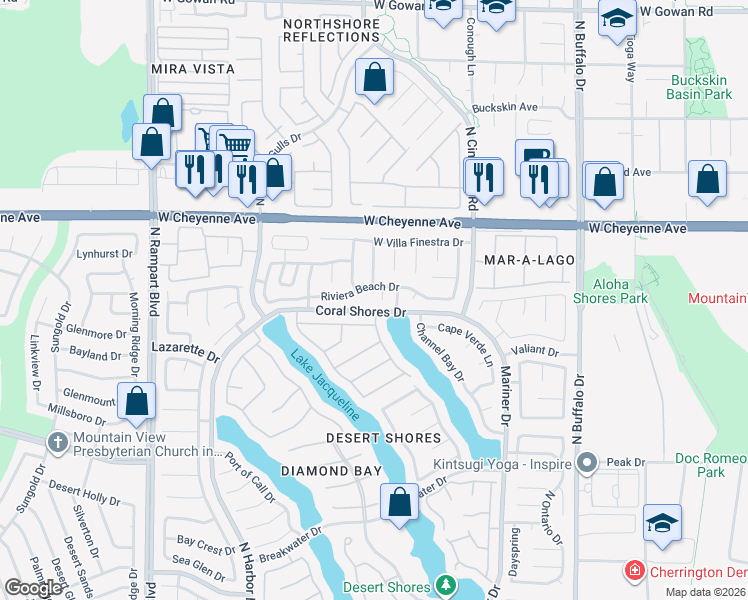 map of restaurants, bars, coffee shops, grocery stores, and more near 3021 Savona Circle in Las Vegas