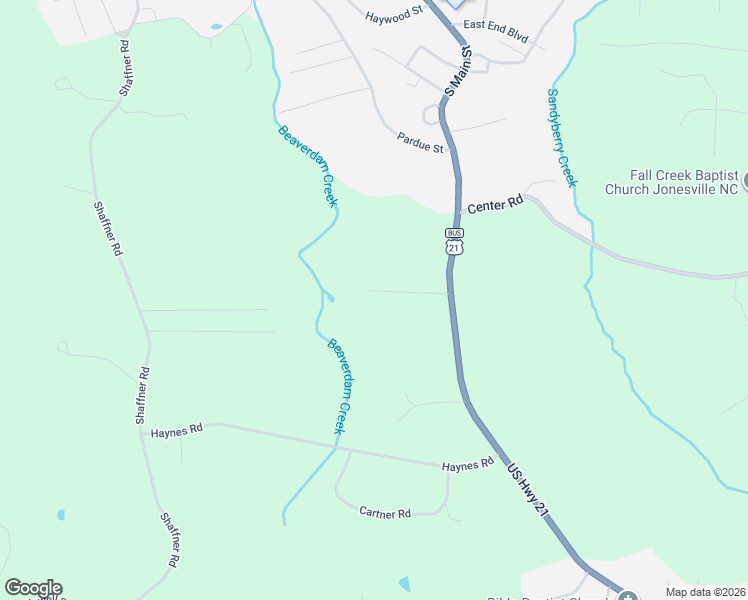 map of restaurants, bars, coffee shops, grocery stores, and more near 4836 Loff Street in Jonesville