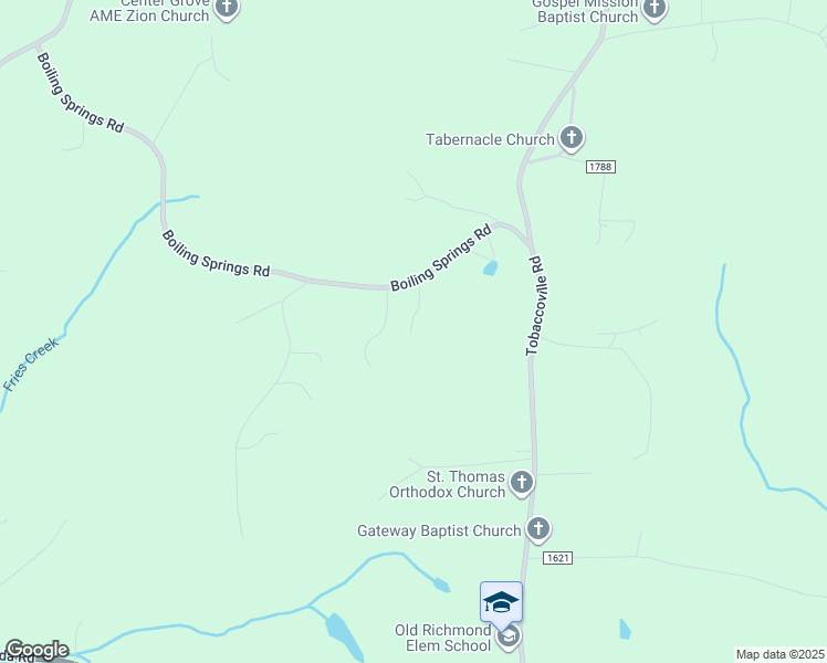 map of restaurants, bars, coffee shops, grocery stores, and more near 4890 Boiling Springs Road in Tobaccoville