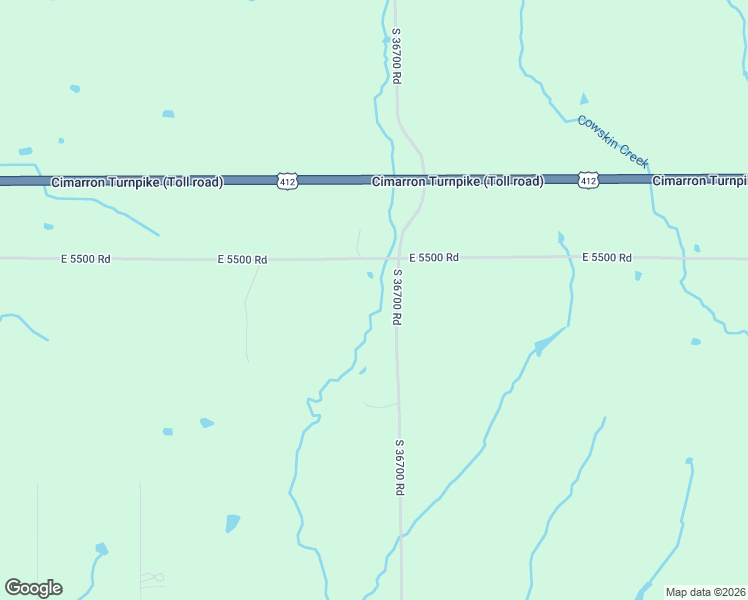map of restaurants, bars, coffee shops, grocery stores, and more near 55105 South 36700 Road in Terlton