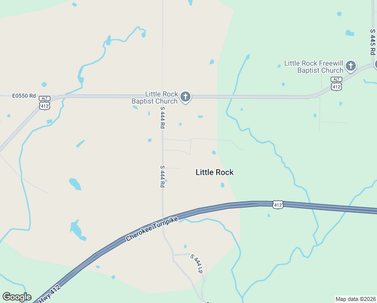 map of restaurants, bars, coffee shops, grocery stores, and more near 6261 South 444 Road in Locust Grove