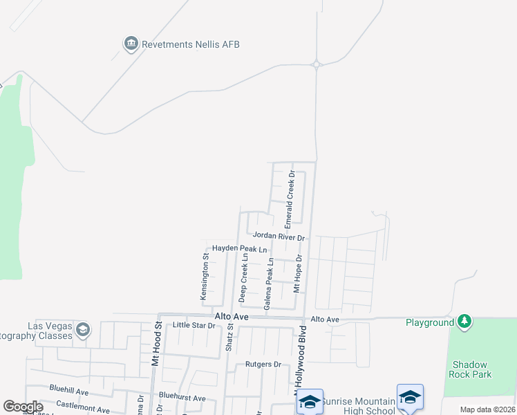 map of restaurants, bars, coffee shops, grocery stores, and more near 6556 Mount Roy Lane in Las Vegas