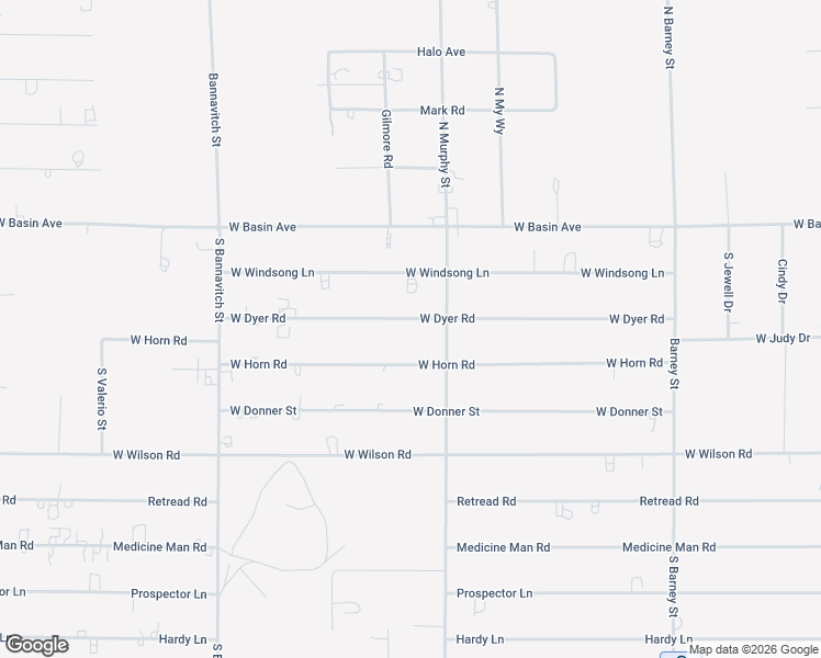 map of restaurants, bars, coffee shops, grocery stores, and more near 3581 West Dyer Road in Pahrump